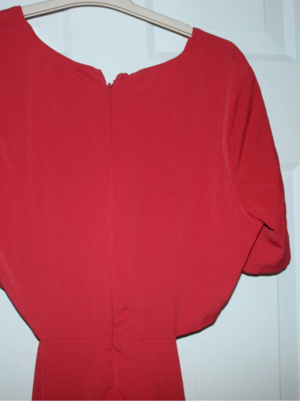 Abercrombie & Fitch Red Twist-Front Midi Dress